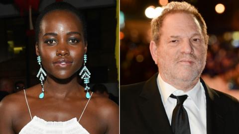 Lupita Nyong'o amd Harvey Weinstein