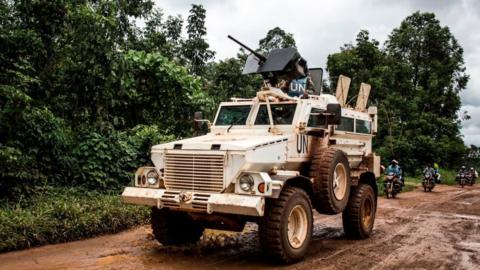 UN vehicle in Norht Kivu province, 2018