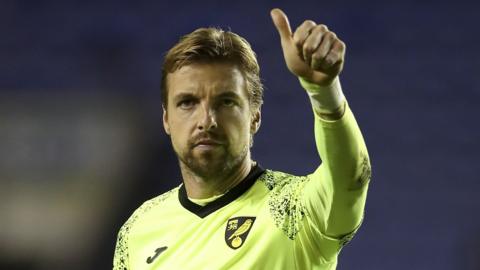 Tim Krul made his final league appearance for Norwich in February