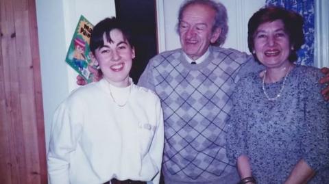 Mr Beljkasic with his daughter, Dragana, and wife, Gordana