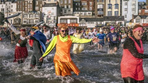 Swimmers in Scarborough