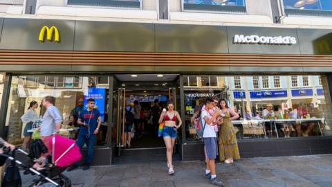 A stock image of McDonald's in Cornmarket Street in Oxford in 2019. 