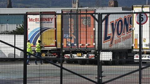 Sea border checks at Belfast Port