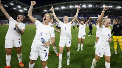 England celebrate