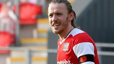 Matt Jay in action for Exeter City