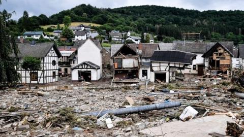 Village of Schuld destroyed by flooding