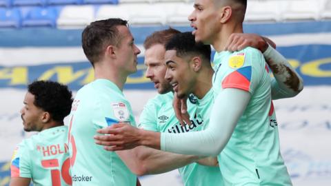 Huddersfield celebrate goal