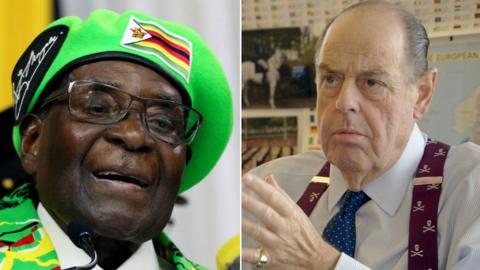 Robert Mugabe Nicholas Soames composite