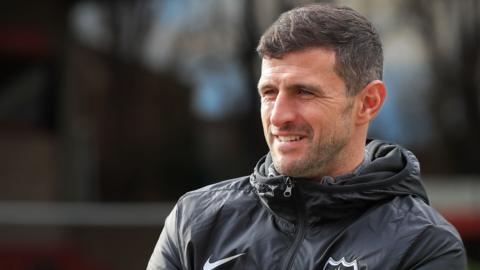 Portsmouth head coach John Mousinho says making the League One playoffs is a 'very big ask' with 16 games left.