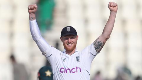 Ben Stokes celebrating