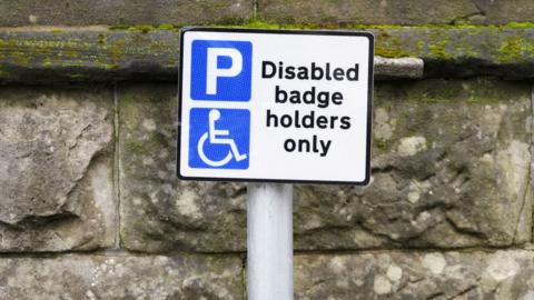 Blue badge sign