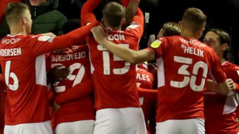 Barnsley celebrate