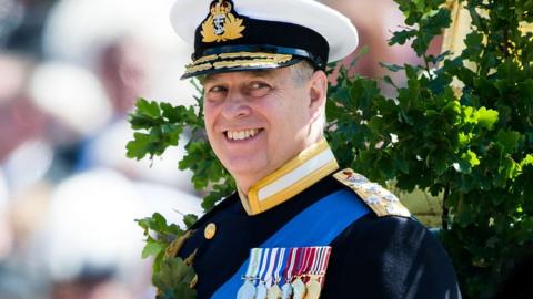 Prince Andrew in uniform