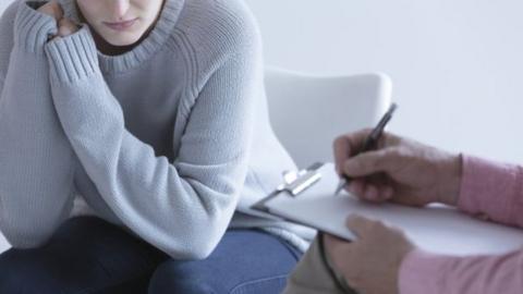 Woman at clinic