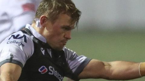 Newcastle scrum-half Sam Stuart got the first of his side's three tries