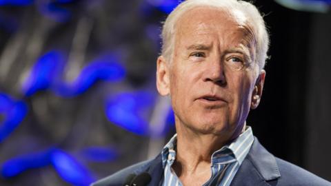 Former Vice President Joe Biden outlines his plan for the Biden cancer initiative during a panel at SXSW at the Austin Convention Center in Austin, Texas, on Sunday, March 12, 2017