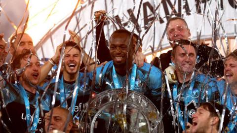 Rest of World Soccer Aid 2019 celebration