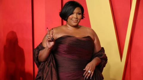 Lizzo appears at the 2024 Vanity Fair Oscar Party