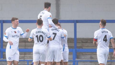 Stockport celebrate