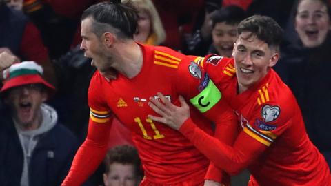 Gareth Bale (left) with Harry Wilson