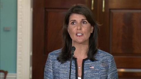 Nikki Haley announces US withdrawal from UN Human Rights Council