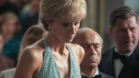 Elizabeth Debicki as Diana, Princess of Wales from season five of The Crown.