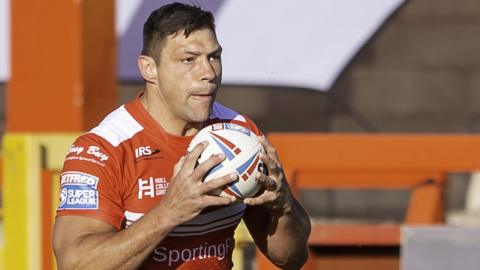 Ryan Hall in action for Hull KR