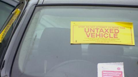 Untaxed vehicle