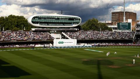 A view of the Compton and Edrich stands at Lord's cricket ground