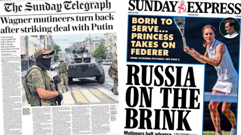 Sunday Telegraph and Sunday Express