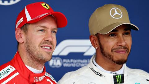 Lewis Hamilton and Sebastian Vettel