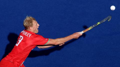 Rupert Shipperley in action for Wales at the 2022 Commonwealth Games