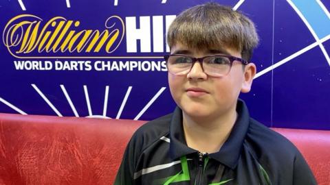 13-year-old darts player Devon Hardie