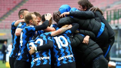 Inter Milan celebrate