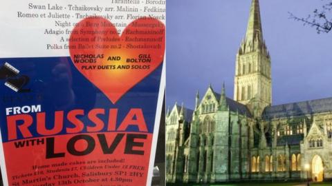 Poster and Salisbury Cathedral