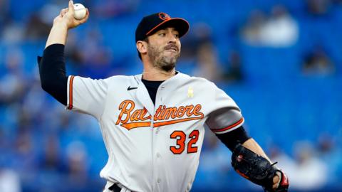 Baltimore Orioles pitcher Matt Harvey