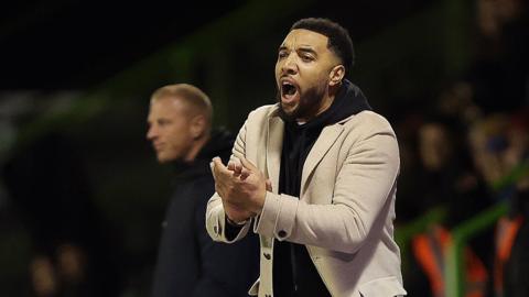 Troy Deeney in his first game at Forest Green boss