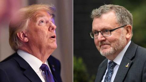 Donald Trump and David Mundell