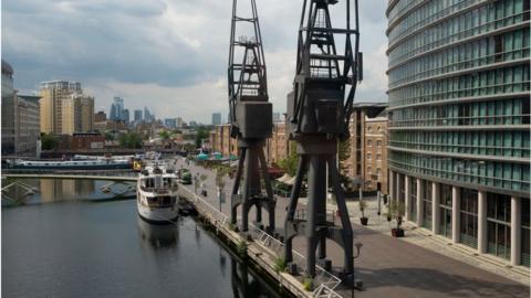 West India Quay in London Docklands.