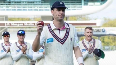 Somerset's Matt Henry took a five-for against Middlesex