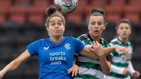 Rangers' Tessel Middag and Celtic's Amy Gallacher