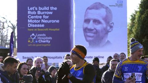 Kevin Sinfield pictured outside Seacroft Hospital