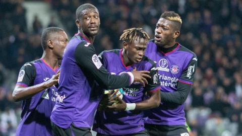 Toulouse players celebrate