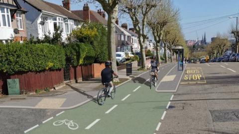 How the cycle route should look