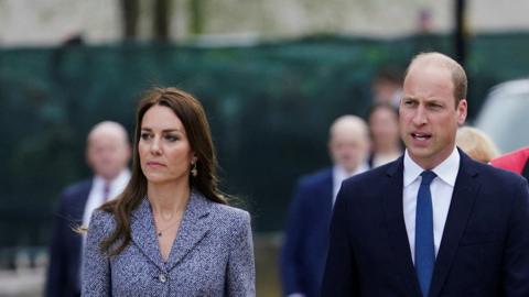 Prince William, and Catherine, Duchess of Cambridge arrive at Manchester Cathedral