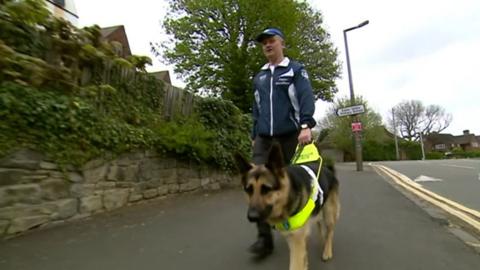 After a two year wait, West Bromwich fundraiser Dave Heeley has a new guide dog.