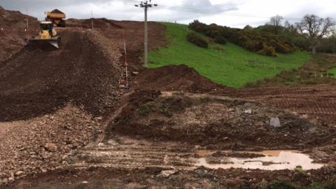 Work on the Caernarfon bypass