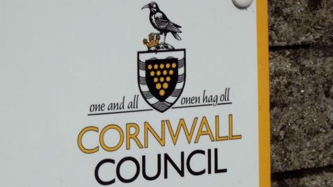 Cornwall Council sign