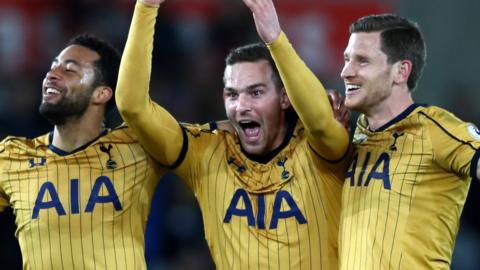 Tottenham celebrate