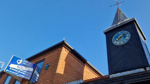 The new building near Yate Railway station